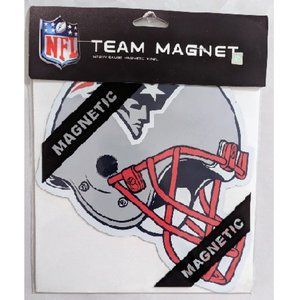 🏈🆕 NEW ENGLAND PATRIOTS HELMET LOGO AUTO MAGNET - 8 INCH - NFL - MEN